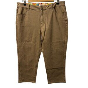 Coldwater Creek Natural Fit Inseam 21" Beige Jeans  Size 14 Cotton/Spandex Blend